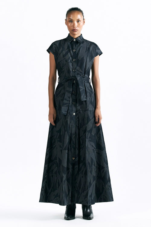 Etched Blossom Maxi Dress