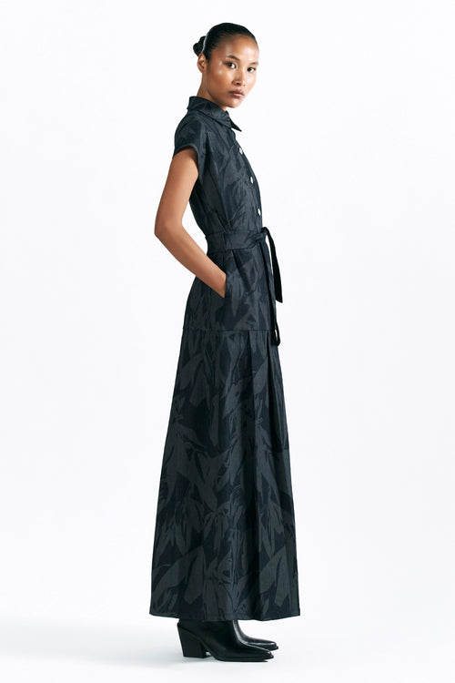 Etched Blossom Maxi Dress