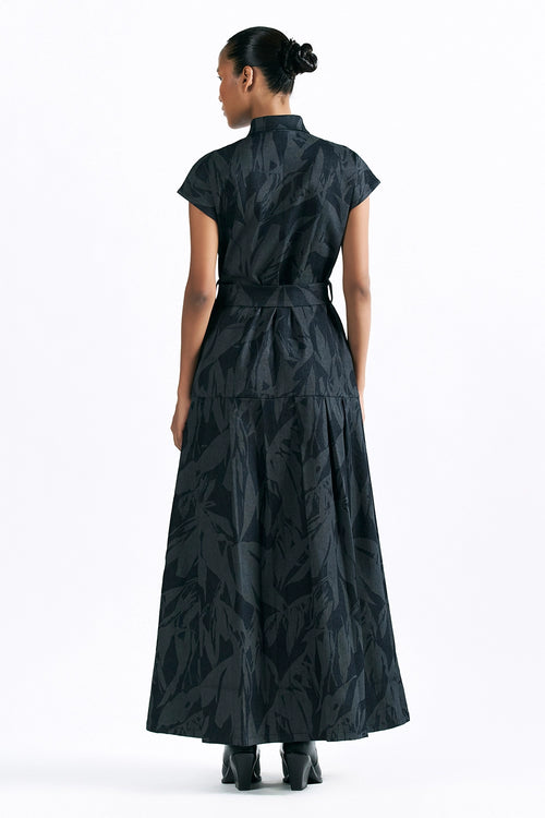Etched Blossom Maxi Dress