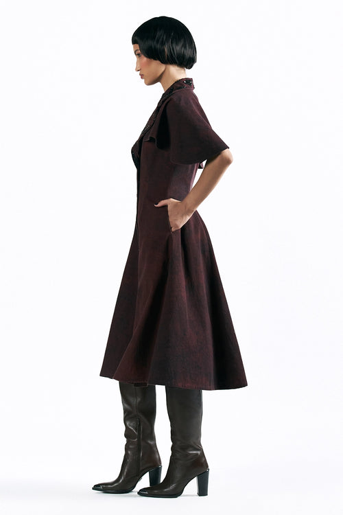 Merlot Muse Cape Dress