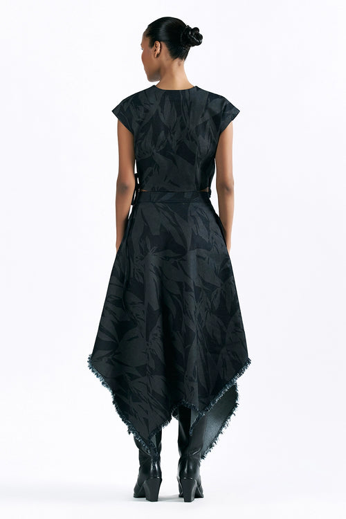 Etched Blossom Handkerchief Skirt