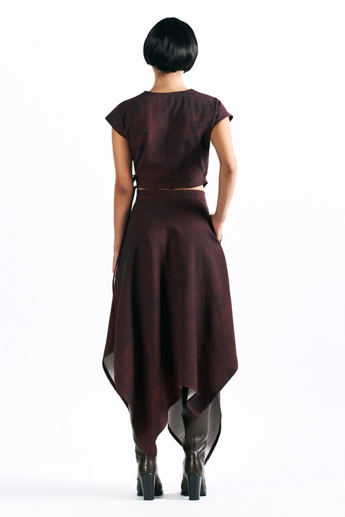 Merlot Muse Handkerchief Skirt