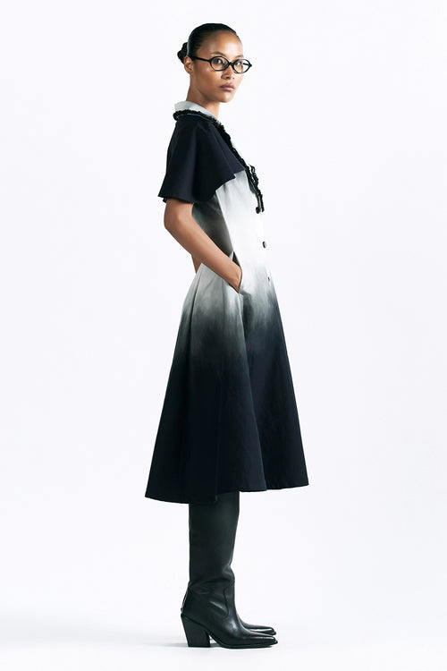 Midnight Wash Cape Dress