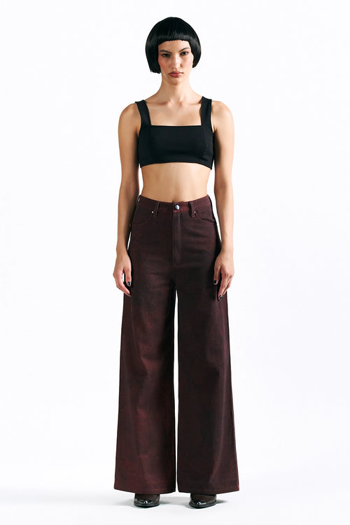 Merlot Muse Straight Trousers