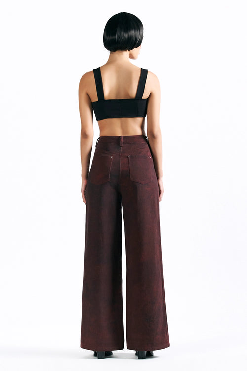 Merlot Muse Straight Trousers
