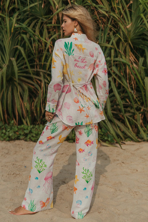 Sugar On The Beach Shirt Set