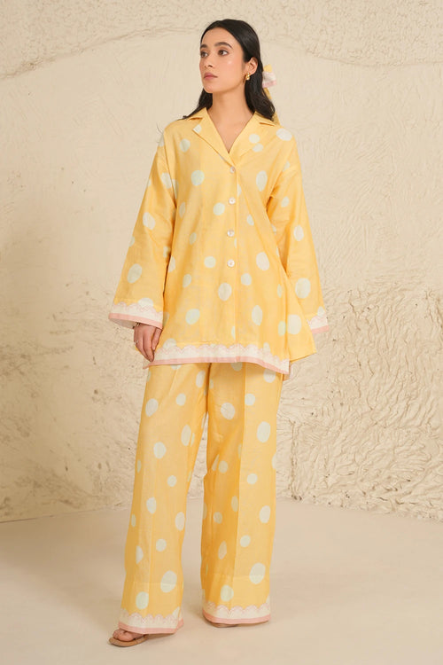 Marigold Shirt Tunic Set