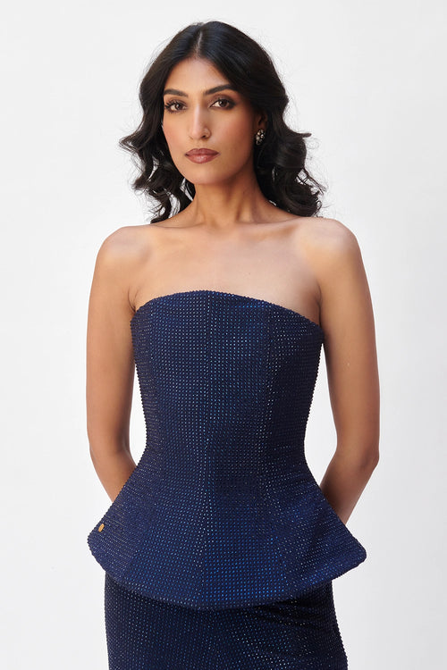 Blue Murti Set With Pants