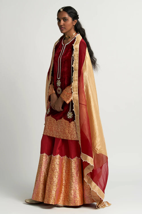 Ruby Amara Velvet Kurta