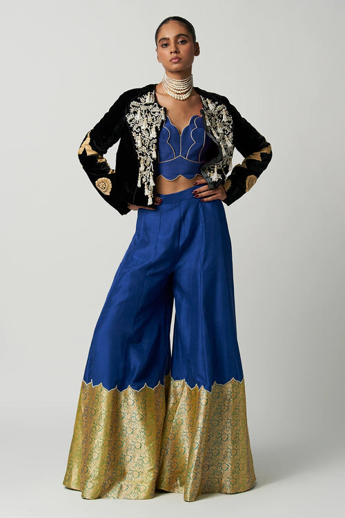 Shahi Mehrab Velvet Jacket