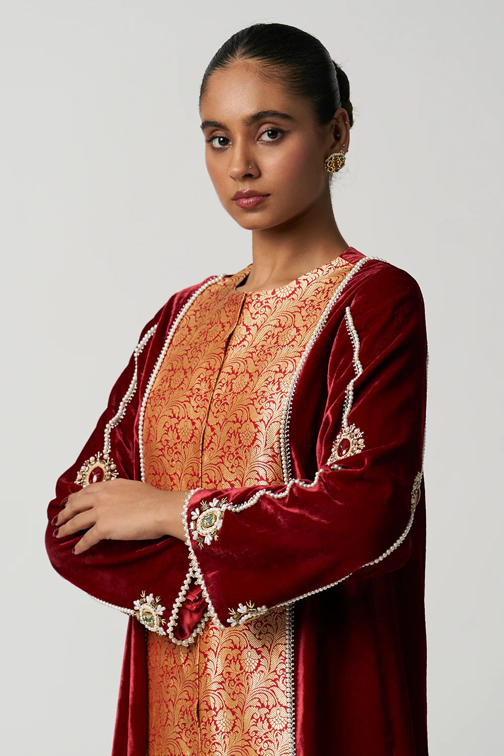 Begum Bahaar Velvet Brocade Kurta