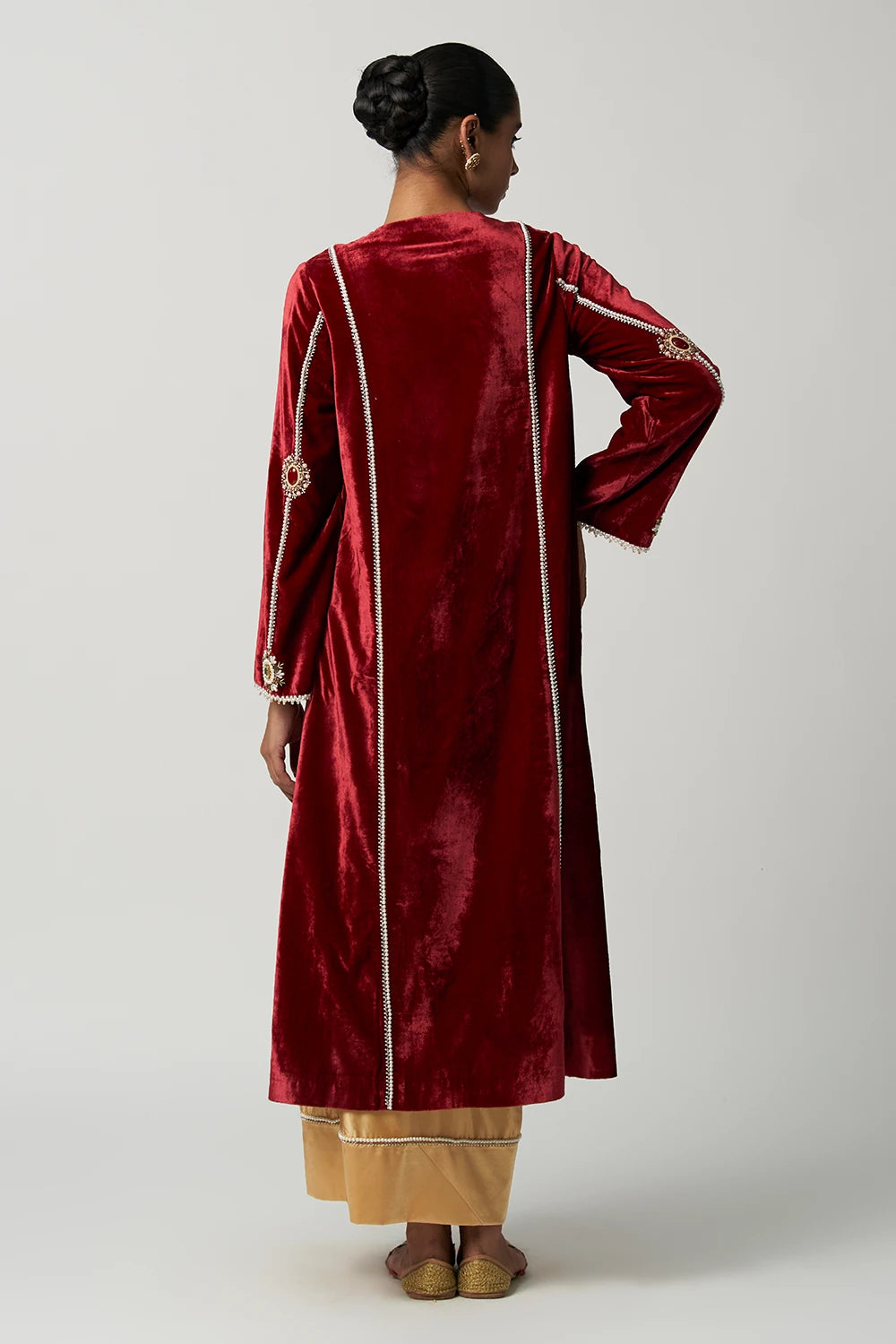 Begum Bahaar Velvet Brocade Kurta