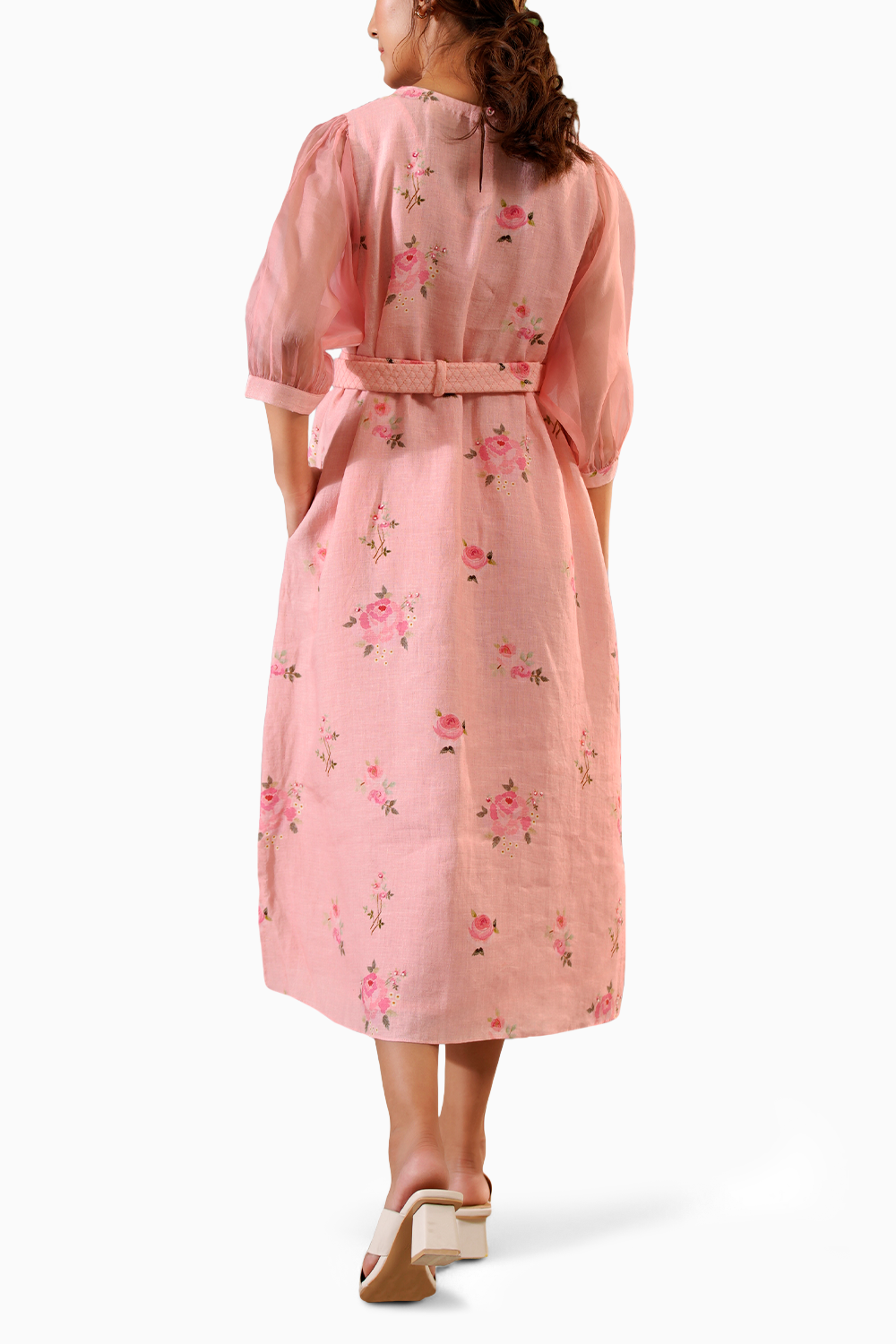 Pink Scarlett Digital Print Aline Dress