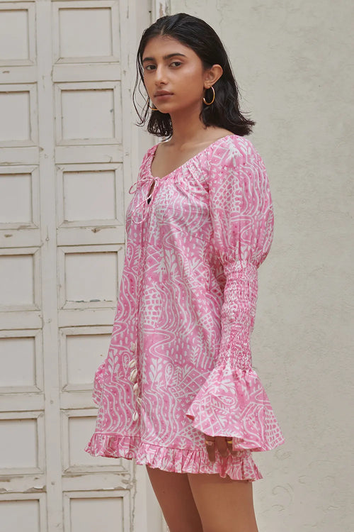 Meadow Print Mini Dress