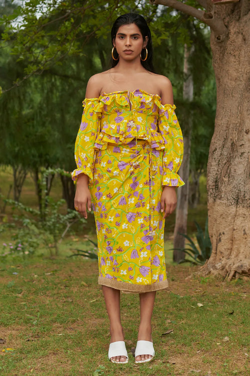 Hawaiin Wrap Tie Skirt