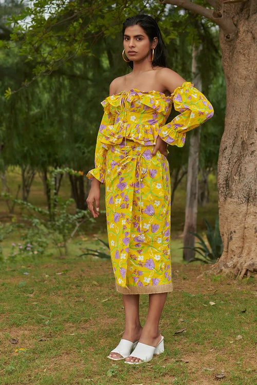 Le Lemon Fleur Hawaiian Co-ord Set
