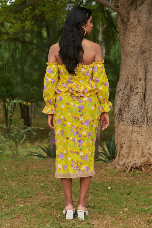 Le Lemon Fleur Hawaiian Co-ord Set