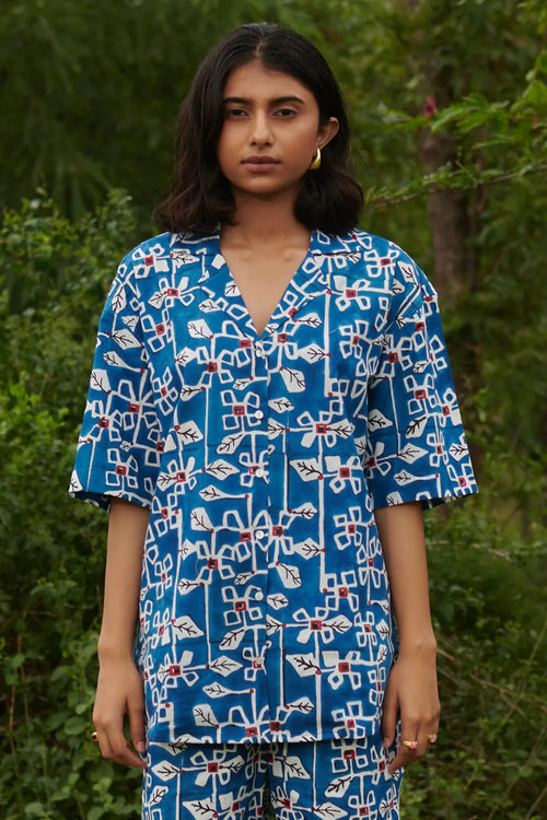 Desert Bluebell Camp Shirt