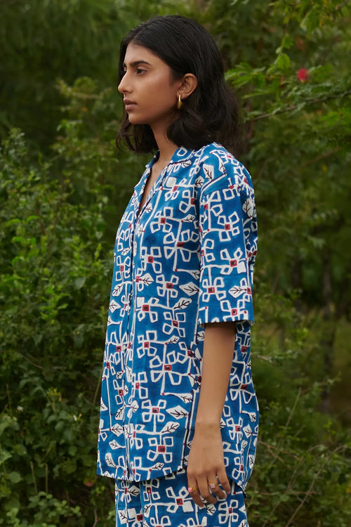 Desert Bluebell Camp Shirt