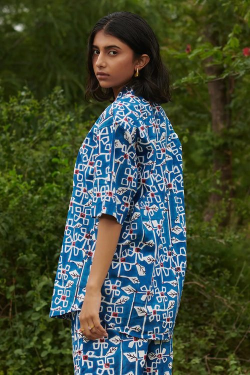 Desert Bluebell Camp Shirt