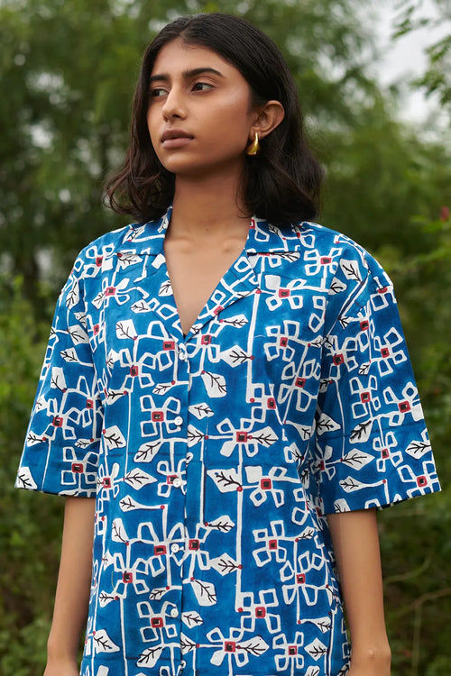 Desert Bluebell Camp Shirt