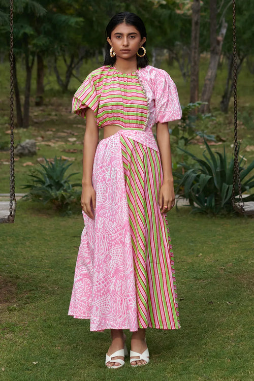 Meadow Carnival Side Cut Dress