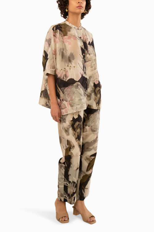 Scattered Petals Print Coord Set
