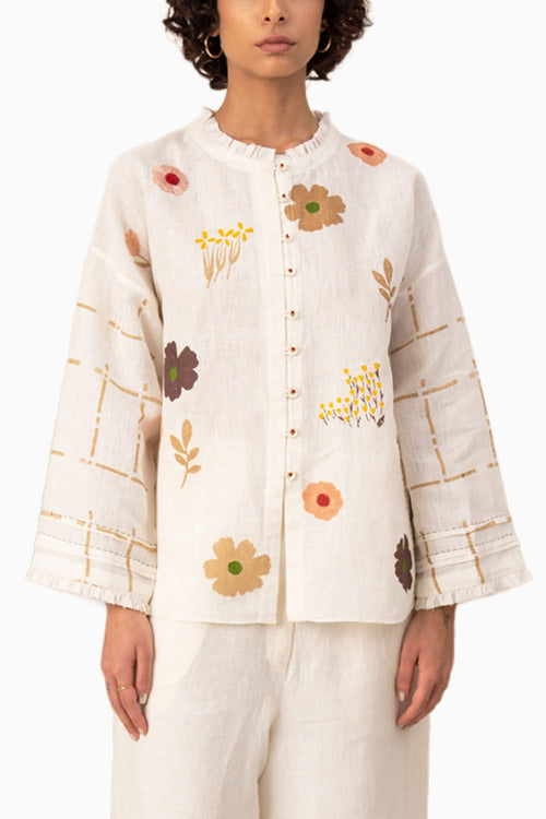 Ivory Linen Shirt and Pants