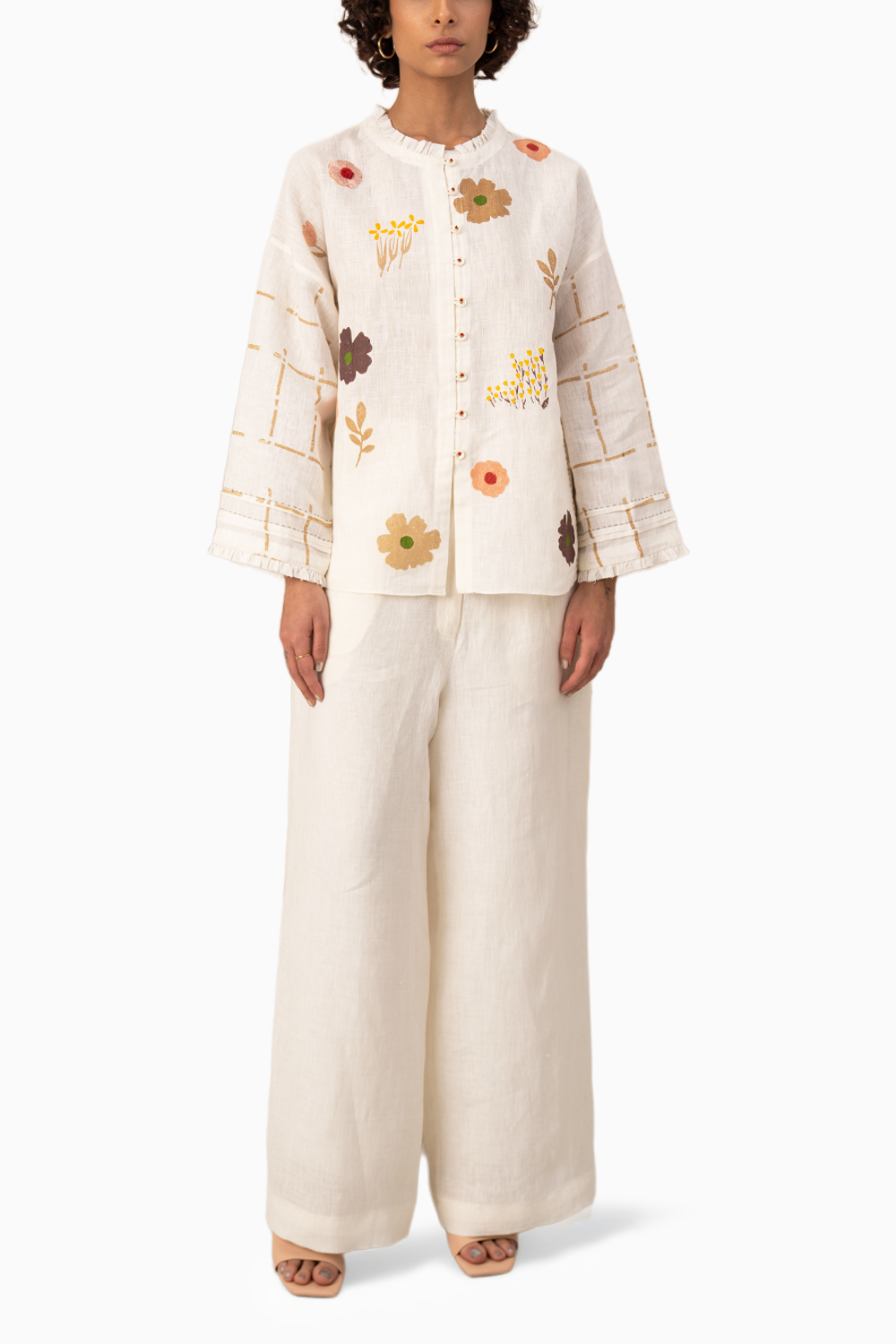 Ivory Linen Shirt and Pants