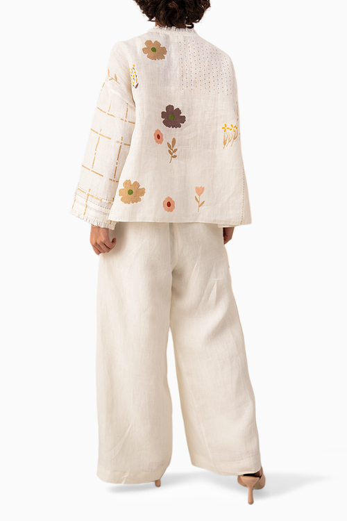 Ivory Linen Shirt and Pants