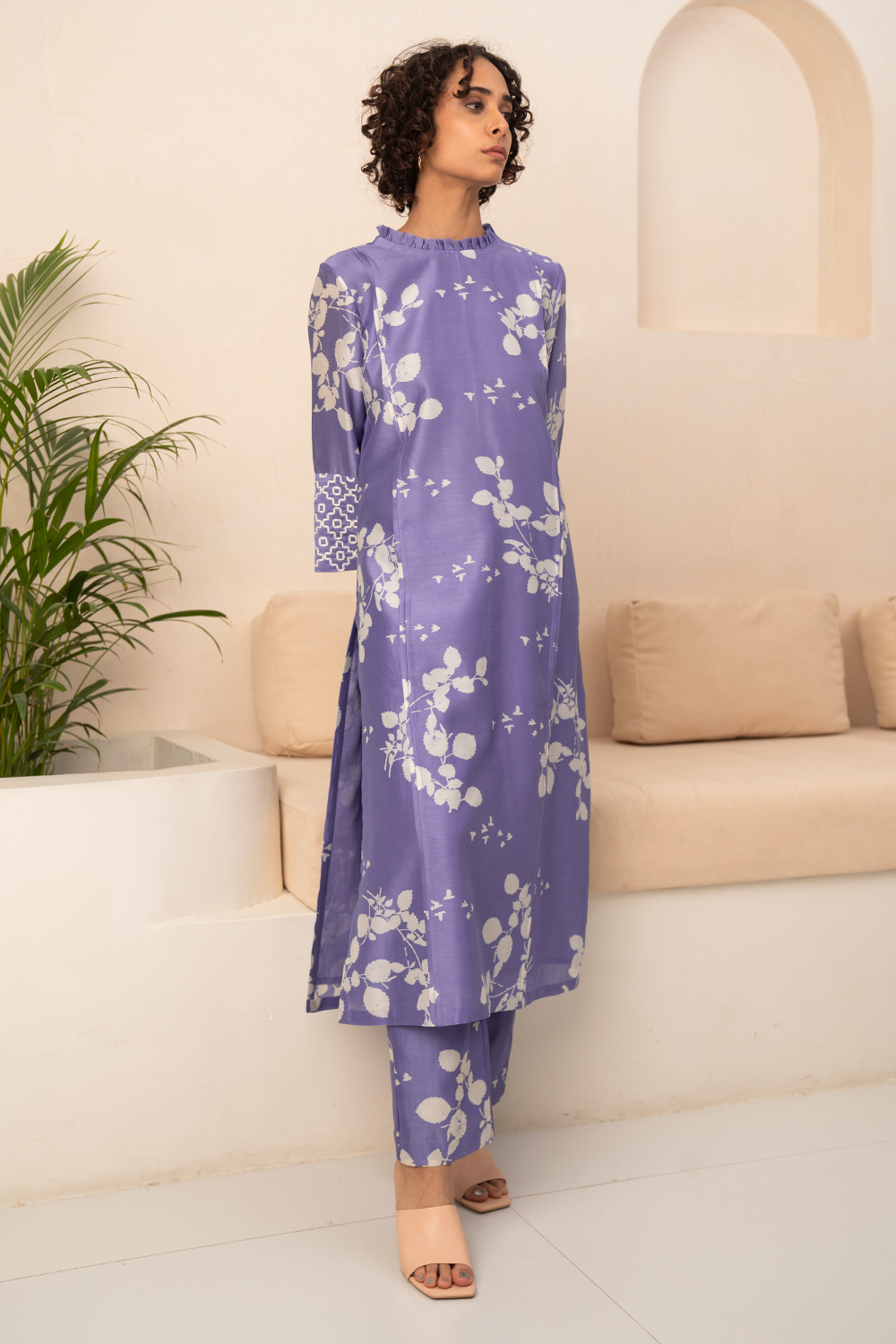 Twilight Floral Printed Tunic And Pant Set