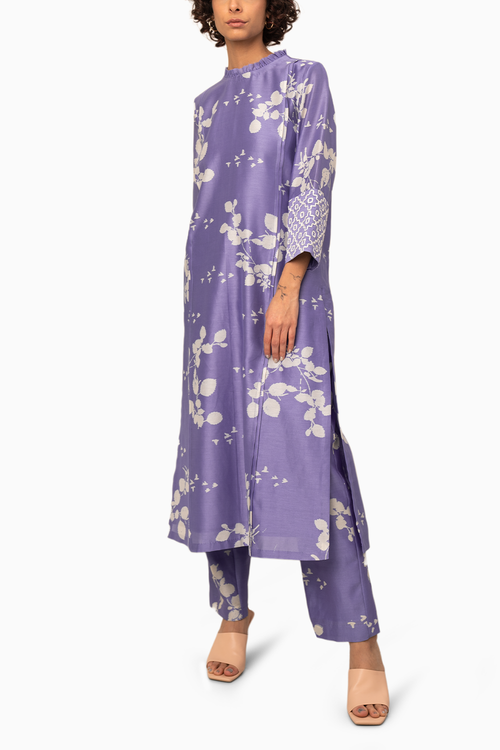 Twilight Floral Printed Tunic And Pant Set