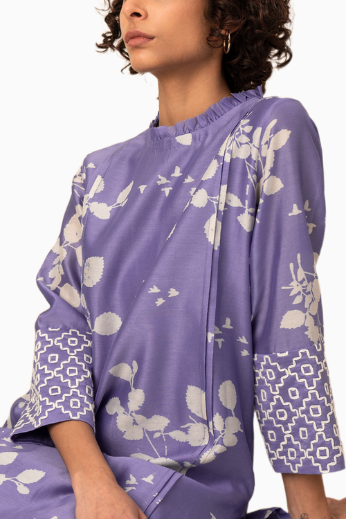 Twilight Floral Printed Tunic And Pant Set
