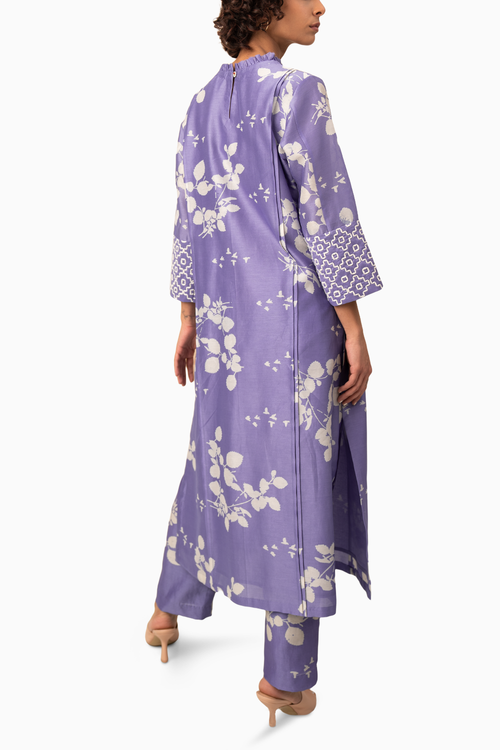 Twilight Floral Printed Tunic And Pant Set
