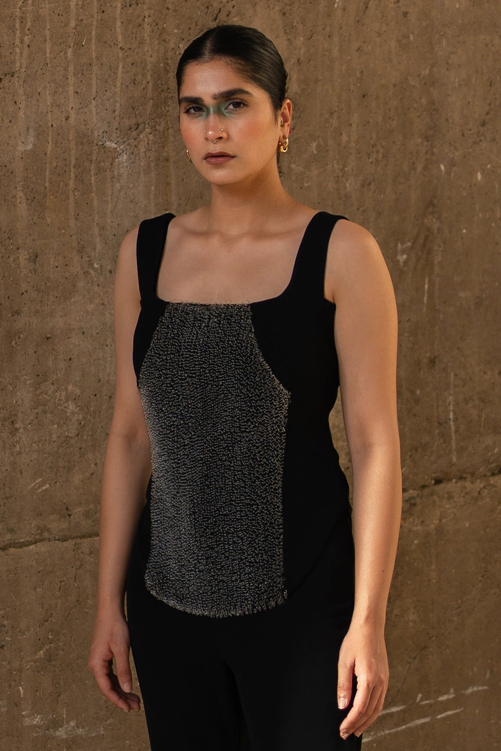 Black Corset Comfort Top