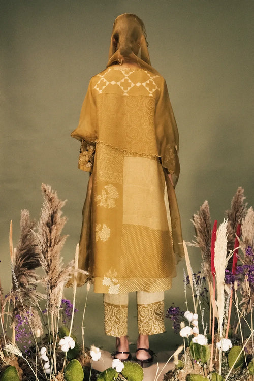 Moss Green Printed Kurta Set