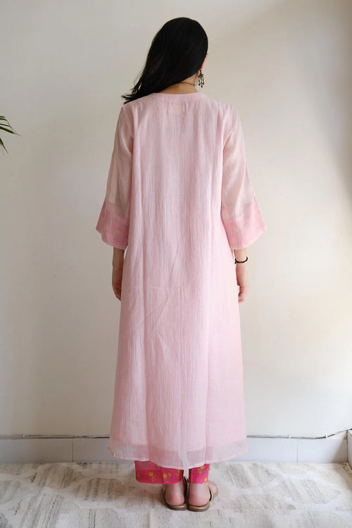 Blush Pintuck Kurta Set