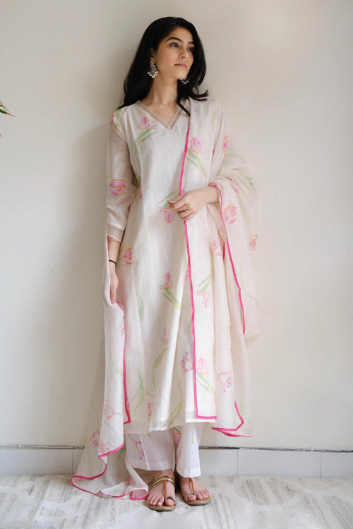 Ivory Tulip Kurta Set