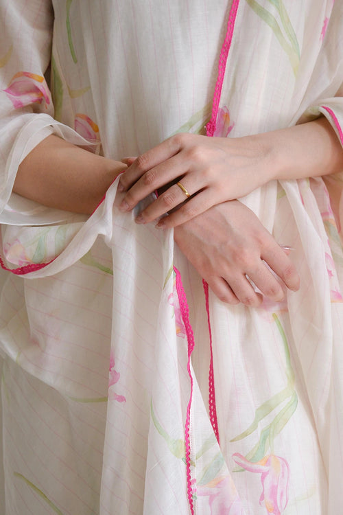 Ivory Tulip Kurta Set