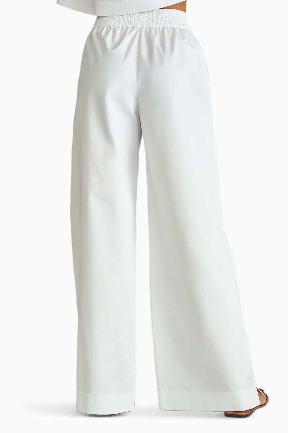 White Egyptian Cotton Trousers