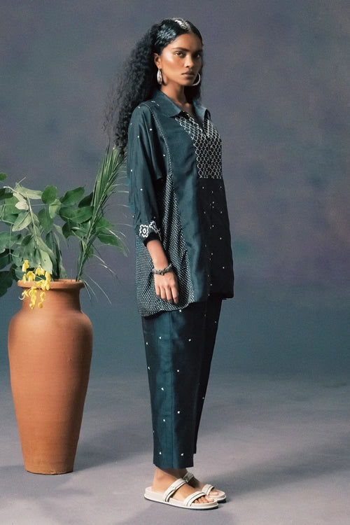 Indigo Printed Co-ord Set