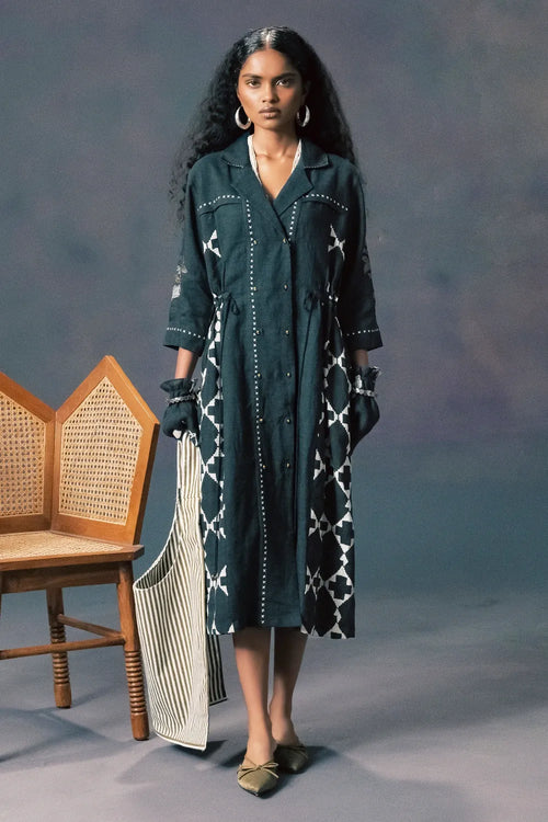Indigo Shirt Dress
