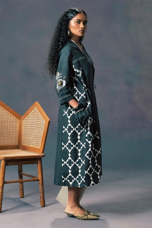 Indigo Shirt Dress