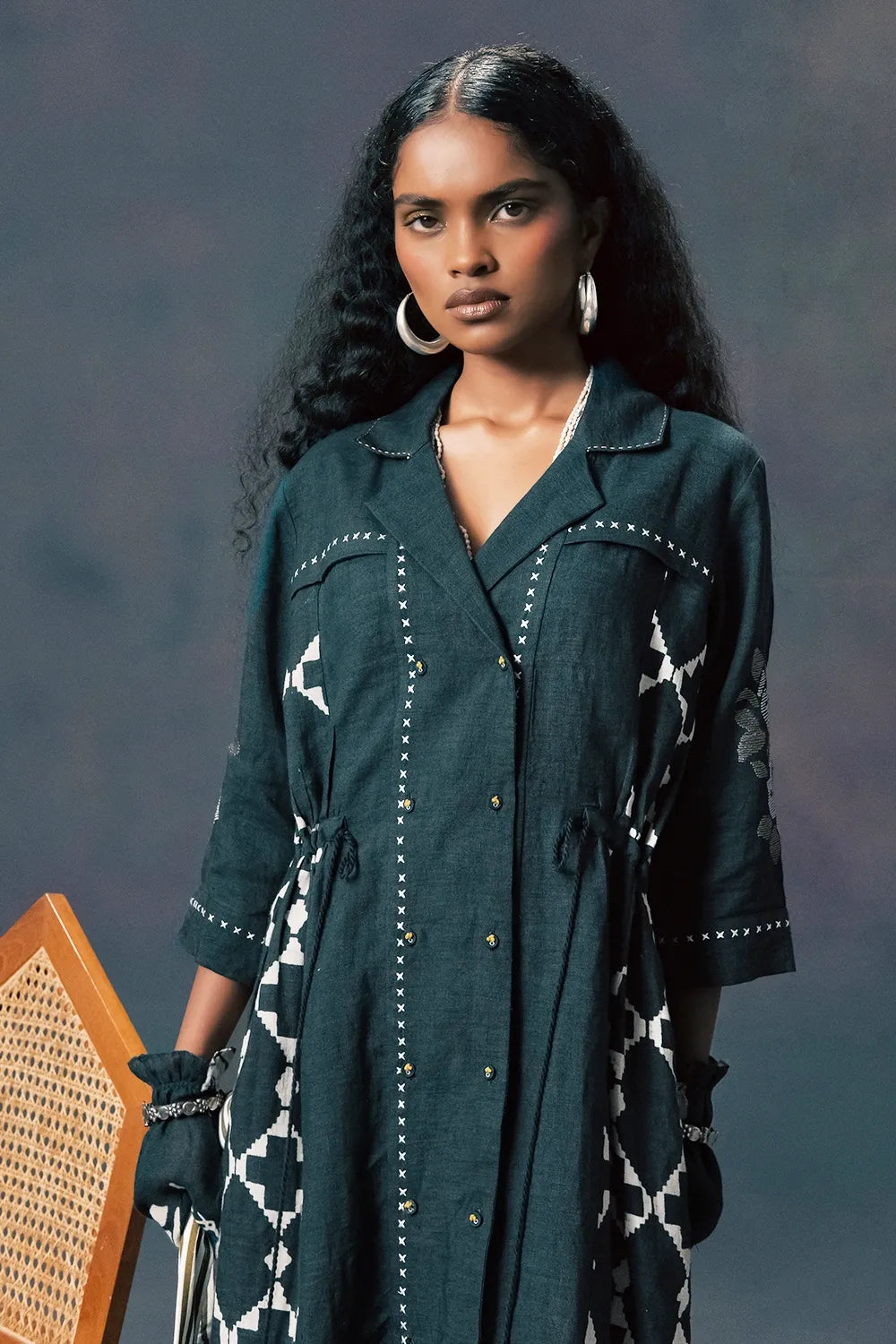Indigo Shirt Dress
