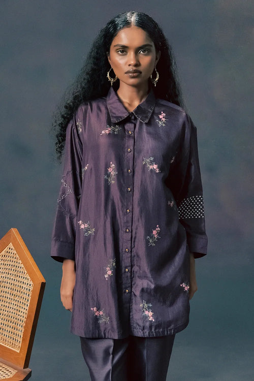 Lavendar Rose Print Co-ord Set
