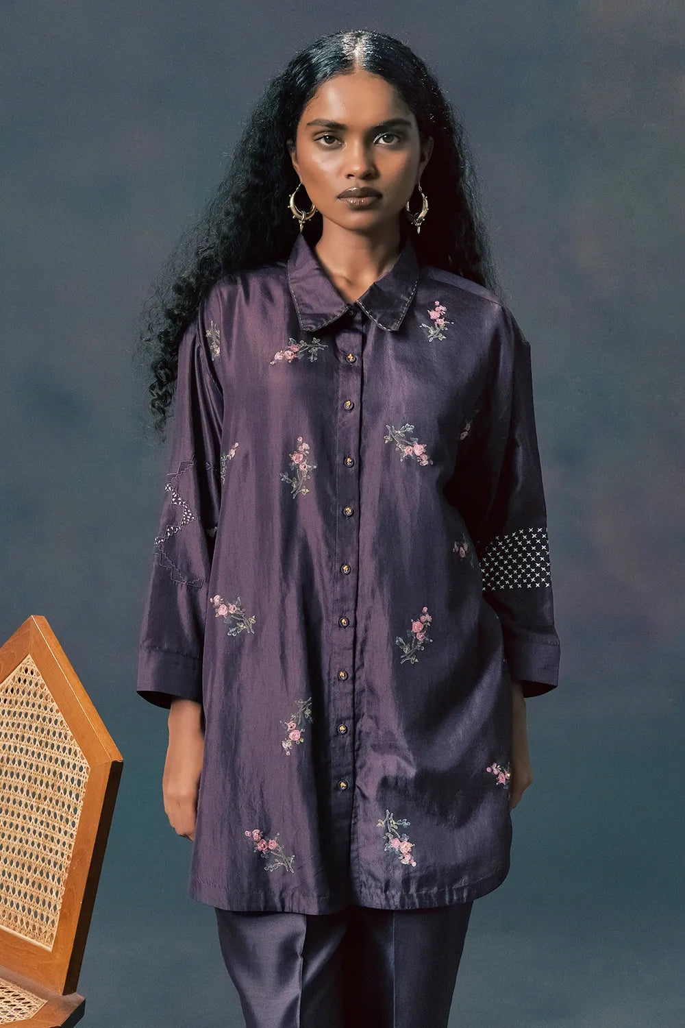 Lavendar Rose Print Co-ord Set