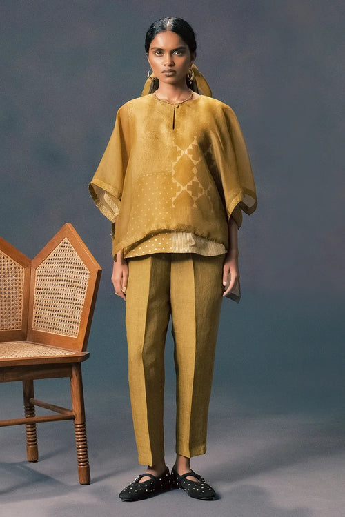 Moss Green Organza Co-ord et