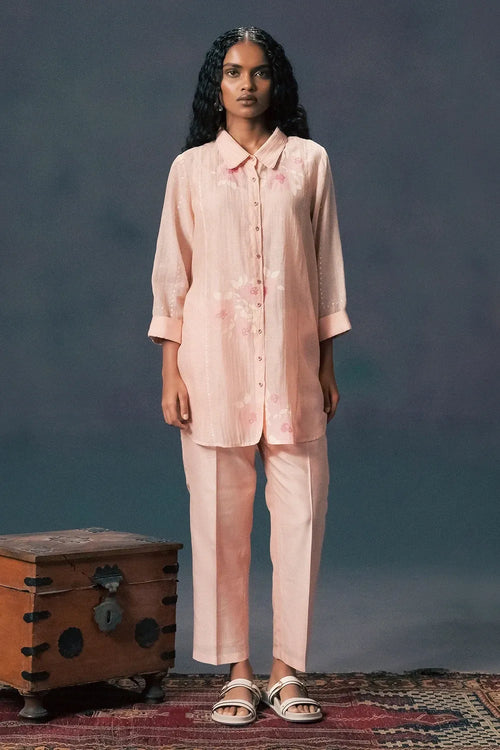 Old Rose Embroidered Co-ord Set