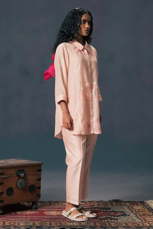 Old Rose Embroidered Co-ord Set