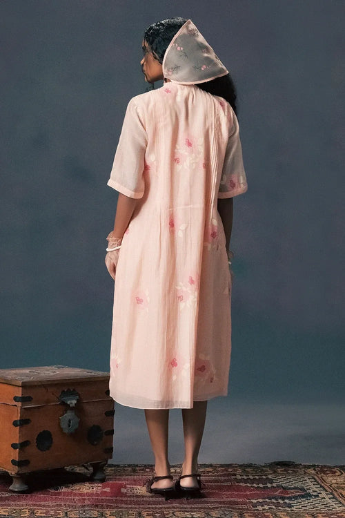 Old Rose Pleated Dress